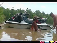 Amateur Couple Just Tested Their New Jet Ski