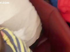 Amateur euros jerking at party in group