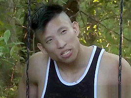 Asian hunk Jessie Lee sucked off before anal penetration