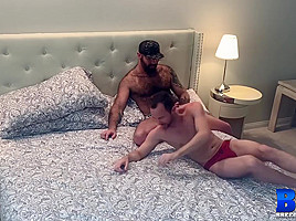BREEDMERAW Alex Hawk Blows Hairy Hunk Before Doggystyle