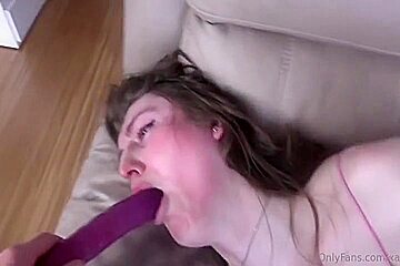 Babe Throatfucked By French Guy