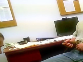 Bareback fucked at the police station