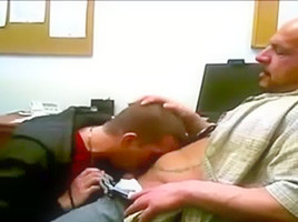 Bareback fucked at the police station