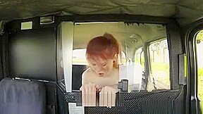 Beautiful Redhead Passenger Nailed By The Fraud Driver