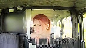 Beautiful Redhead Passenger Nailed By The Fraud Driver