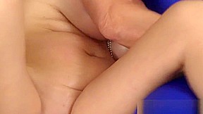 Bigtitted milf tugging gimps throbbing cock