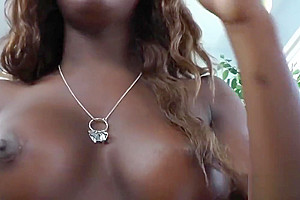 Black tranny in white lingerie