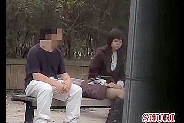 Bum stretching video of small lovable Asian whore during sharking scene