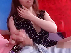 Busty Asian Girl Getting Her Tits Rubbed Sucking Guy Cock On The Bed