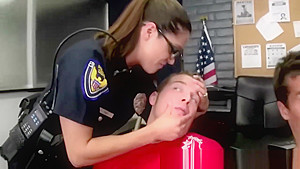 CFNM police officers suck dick