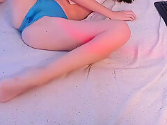 Cameltoe Wet Panty Masturbation 19yo