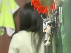 Cute japanese babe rubs