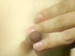 Cute japanese babe rubs