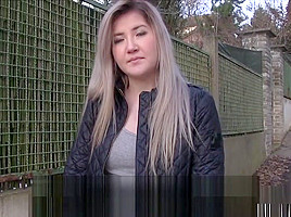 Czech Blonde Cheating Bf In Public