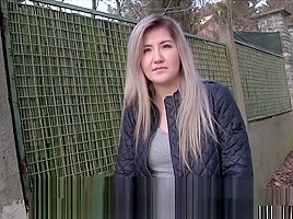 Czech Blonde Cheating Bf In Public