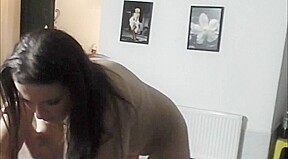 Czech chick with super big tits at the casting