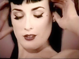 Dita von Teese in Lingerie, Corset, Nylon & High-Heels