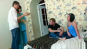 Doc assists with hymen examination and defloration of virgin teen 18+