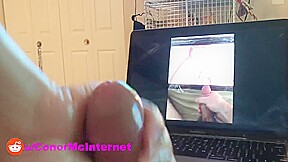 Edges Her Husband While They Watch Her Latest Videos - Multiple Cum Shots