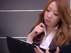 Fabulous Japanese slut Rui Saotome, Misaki Tsukishima in Best Handjobs, Secretary JAV clip