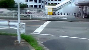 Fetish asian whore peeing in gutter