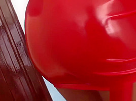 Foxy Tanya rides on a massive dong