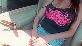 FunMovies German teen 18+ masturbating in a car