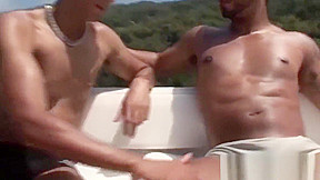 Gay sailor breeding roughly with facial loving latino jock