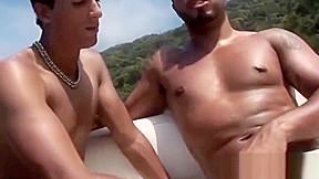Gay sailor breeding roughly with facial loving latino jock