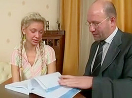 Girl Is Having Hardcore Sofa Sex With Hungry Elderly Teacher