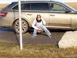 Girls Peeing Outdoors-3 - Compilation