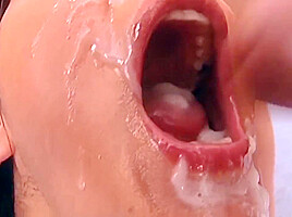 Good Looking German Babe Getting Her Mouth Filled With Warm Cum