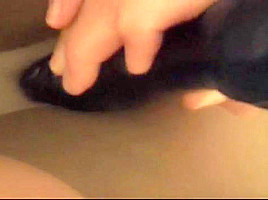 Grandma is masturbating in pantyhose