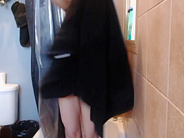 Hairy Mari Takes a Quick Shower