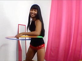 Heather Deep hula hoop creamthroat throatpie thai teen 18+