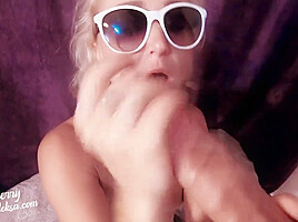 Hot Blonde Sucking Huge Cock And Cum In Mouth