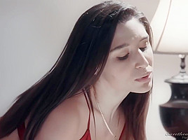 Hot teen 18+ has sneaked into her step- mommy's bedroom to make love with her