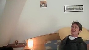 Hot threesome with nasty old whore