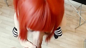 I Helped My Redhead Stepsister With Sex Education Classes/ Ahegao Face