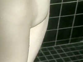 Insatiable Japanese wife enjoys a hard pounding before taking a shower