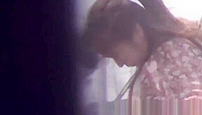 Japanese babe shows nipple while secretly filmed