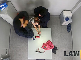 LAW4k  Innocent teen 18+ babe has her first sex lesson by strict security officer