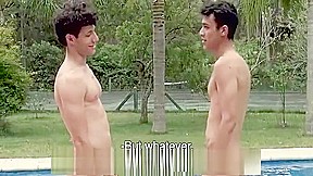 LatinMilk - Two Sexy Latino Studs Play A Boner Inducing Game By The Pool