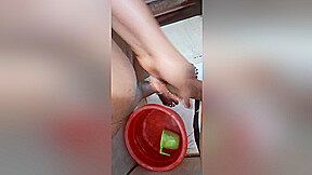Leaving While Bathing