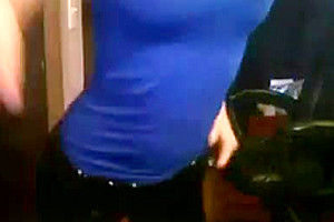 Leggings babe strips toys ass on cam