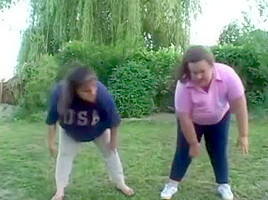 Lesbian Action #13 Two BBW Outdoors