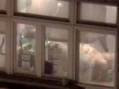 Lovely babe filmed masturbating through apartment window