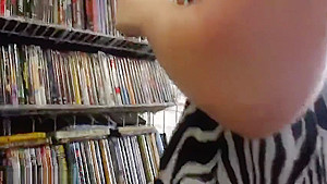 Lovely dusky Cheyenne in teasing lesbian sex video in public place