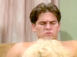 Melanie Moore, T T  Boy in skinny blonde fucks a producer of classic sex film