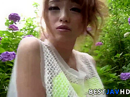 Mikuru Shiina - A Lustful Performs An Outdoor Bj On A Japanese Av Starlet In This Astounding Xxx Video